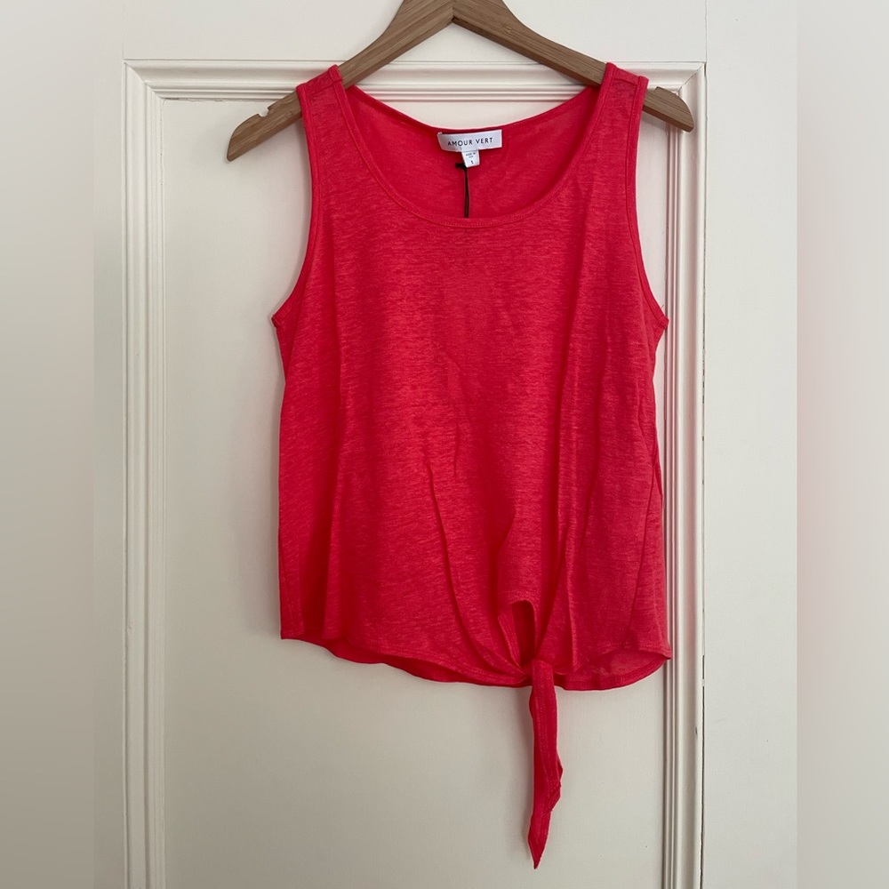 Amour Vert 100% Linen Tank - NWT